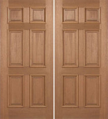 WDMA 60x80 Door (5ft by 6ft8in) Exterior Mahogany Augusta Double Door 1