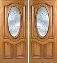 WDMA 60x80 Door (5ft by 6ft8in) Exterior Mahogany La Jolla Double Door w/ CO Glass - 6ft8in Tall 1