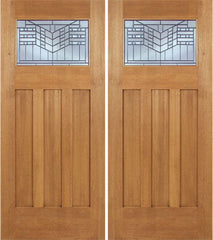 WDMA 72x84 Door (6ft by 7ft) Exterior Mahogany Biltmore Double Door w/ E Glass 1