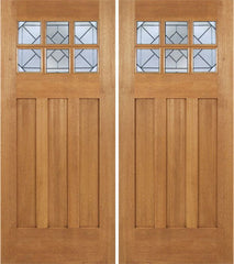 WDMA 72x84 Door (6ft by 7ft) Exterior Mahogany Randall Double Door w/ Q Glass 1