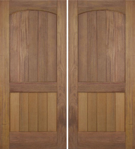 WDMA 72x96 Door (6ft by 8ft) Exterior Teak Mesa Rustic Double Door 1