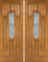 WDMA 72x96 Door (6ft by 8ft) Exterior Mahogany Talbot Double Door w/ OL Glass 1