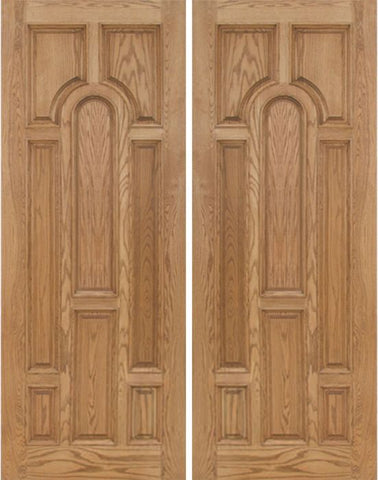 WDMA 72x96 Door (6ft by 8ft) Exterior Oak Carrick Double Door - 8ft Tall 1