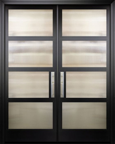 WDMA 72x96 Door (6ft by 8ft) Exterior Swing Smooth 36in x 96in Double 1 Block NP-Series Narrow Profile Door 1