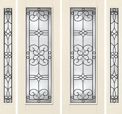 WDMA 88x96 Door (7ft4in by 8ft) Exterior Smooth Salinas 8ft Full Lite W/ Stile Lines Star Double Door 2 Sides Full Lite 1