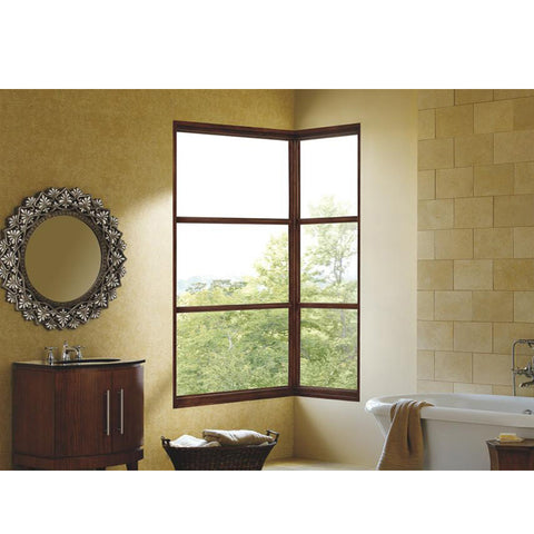 China WDMA l shaped window Aluminum Fixed Window 