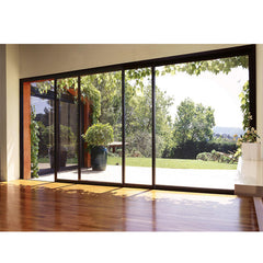 China WDMA House Front Flexible Standard Width Aluminium Lift Sliding Glass Door Model Size With Grill Design