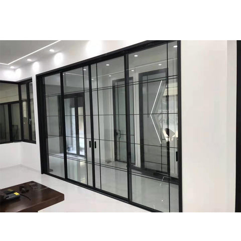 China WDMA soundproof interior sliding door room dividers Aluminum Sliding Doors 