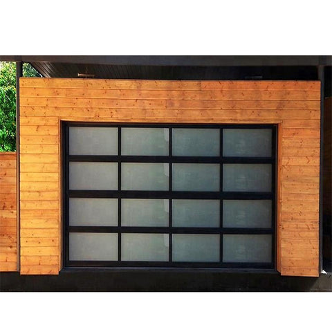 WDMA Waterproofing Sandwich Panel Sectional Bi Folding Accordion rollup Glass Garage Door Swift Garage Door Systems prices
